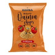 Naura, Chipsy Quinoa Multigrain, chrupki wielozbożowe o smaku pomidorowym, 70 g