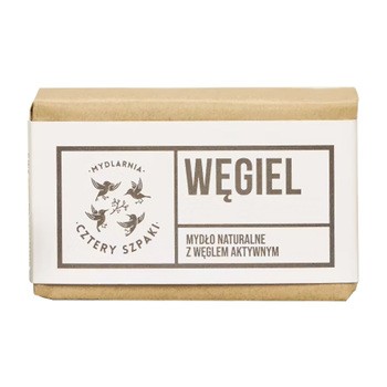 Mydlarnia 4 Szpaki, Węgiel, naturalne mydło w kostce, 110 g