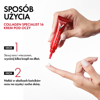 Vichy Liftactiv Collagen Specjalist, krem pod oczy, 15 ml