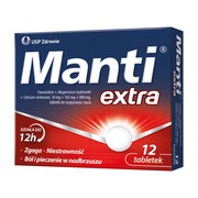 Manti Extra, tabletki do rozgryzania i żucia, 12 szt.