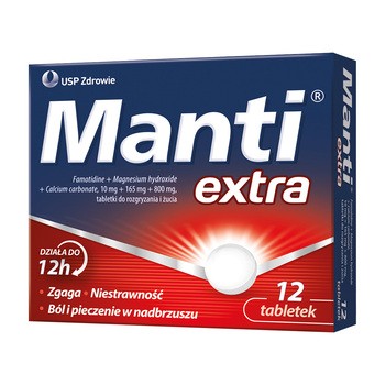 Manti Extra, tabletki do rozgryzania i żucia, 12 szt.