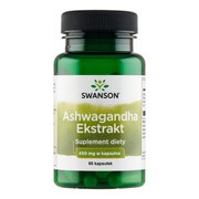 Ashwagandha Extrakt, 450 mg, kapsułki, 60 szt.