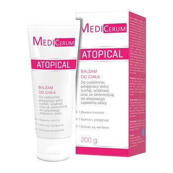 Medicerum Atopical, balsam do ciała, skóra sucha, wrażliwa, atopowa, 200 g