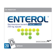 Enterol, 250 mg, lek probiotyczny, kapsułki, 20 szt.