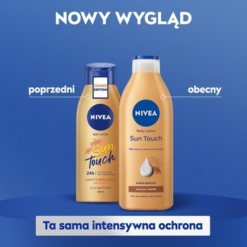 Nivea Sun Touch, brązujący balsam do ciała, 400 ml