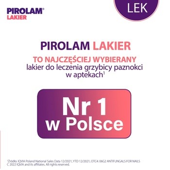 Pirolam, 80 mg/g, lakier do paznokci leczniczy, 4 g