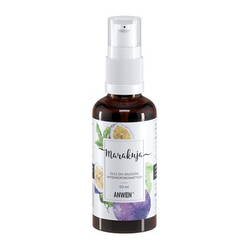 Anwen, olej marakuja do włosów wysokoporowatych, 50 ml