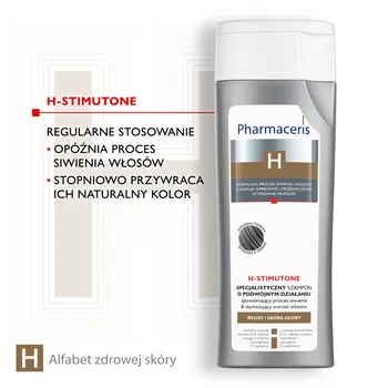 Pharmaceris H-Stimuclaris, specjalistyczny szampon stymulujący wzrost włosów i przeciwłupieżowy, 250 ml