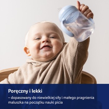 Canpol Lovi, pierwszy kubek z ustnikiem, 6 m+, blue, 150 ml