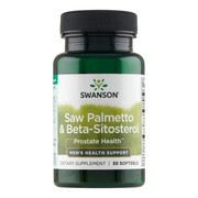 Swanson Saw palmetto & Beta-sitosterol, kapsułki, 30 szt.