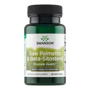 Swanson Saw palmetto & Beta-sitosterol, kapsułki, 30 szt.
