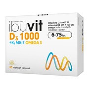Ibuvit D3 1000+K2 MK-7 Omega 3, kapsułki, 30 szt.