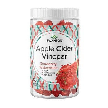 Apple Cider Vinegar, żelki, smak truskawkowo-arbuzowy, 60 szt.