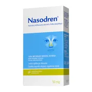 Nasodren, aerozol do nosa, 1 zestaw (50 mg liofilizat + 5 ml rozpuszczalnik + dozownik)