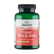 Swanson Triple Stenght Super EPA&DHA - Enteric Coated, kapsułki, 60 szt.