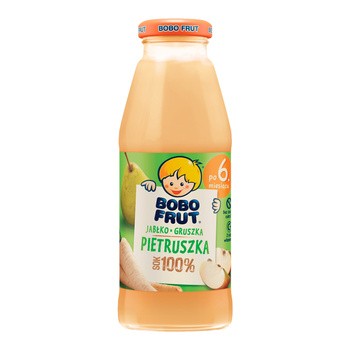 Bobo Frut 100%, sok jabłko, gruszka, pietruszka, 6 m+, 300 ml