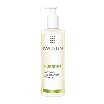 Iwostin Purritin, aktywny żel do mycia twarzy, skóra tłusta i trądzikowa, 300 ml