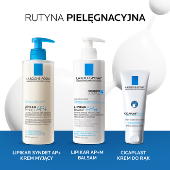 La Roche-Posay Lipikar Syndet AP+, krem myjący uzupełniający poziom lipidów, przeciw podrażnieniom skóry, 400 ml