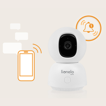 Lionelo Babyline View, niania elektroniczna, biała, 1 szt.