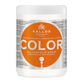 Kallos Kjmn, maska ochronna do włosów farbowanych, Color, 1000 ml