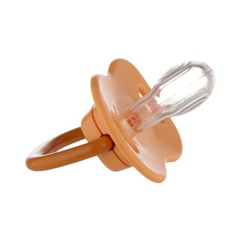 Canpol Babies Mountains, smoczek uspokajający, silikonowy symetryczny, 0-6 m, żółty, 2 szt.