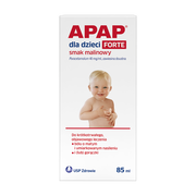 Apap dla dzieci forte smak malinowy, 40mg/ml, zawiesina doustna, 85 ml