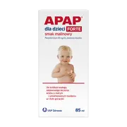 Apap dla dzieci forte smak malinowy, 40mg/ml, zawiesina doustna, 85 ml