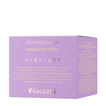 Nacomi Midnight Rich Recovery, krem pod oczy, 15 ml