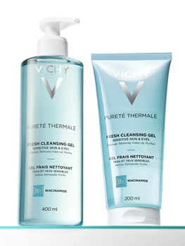 Vichy Purete Thermale, żel odświeżający do mycia twarzy, 400 ml