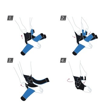 Actimove SE Ankle Criss-Cross, stabilizator stawu skokowego ze skrzyżowanymi paskami, 1 szt.