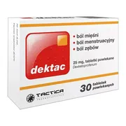 Dektac, 25 mg, tabletki powlekane, 30 szt.