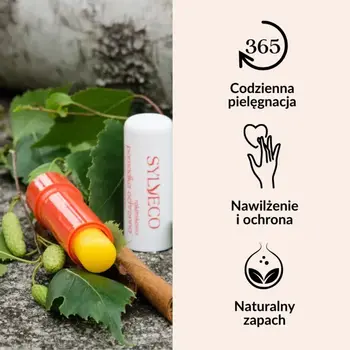 Sylveco, rokitnikowa pomadka ochronna  o zapachu cynamonu, 4,6 g
