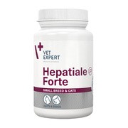 Vet Expert Hepatiale Forte small breed & cats, preparat wspomagający funkcje wątroby dla psów małych ras i kotów, kapsułki, 40 szt.