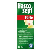 Hascosept Forte, 3 mg/ml, aerozol do stosowania w jamie ustnej, 30 ml
