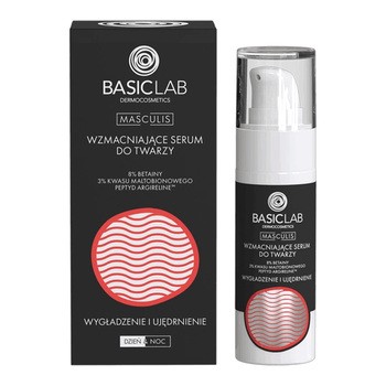 BasicLab Masculis, wzmacniające serum do twarzy Wygładzenie i Ujędrnienie, 30 ml