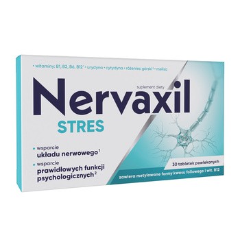 Nervaxil Stres, tabletki powlekane, 30 szt.