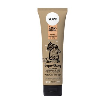 Yope Daily Heroes Super Shiny, Galaretka laminująca z lnem, 140 ml