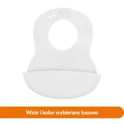 BabyOno, śliniak miękki z regulowanym zapięciem, 6m+, 1 szt.