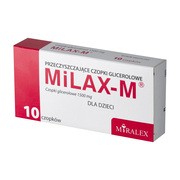 Milax-M, czopki glicerolowe dla dzieci, 1500 mg, 10 szt.