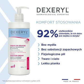 Dexeryl Shower, krem pod prysznic, 500 ml