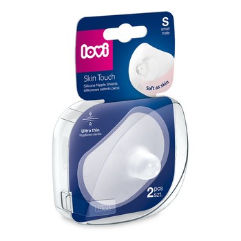 Canpol Lovi Skin Touch, silikonowe osłonki na piersi, rozmiar S, 2 szt.