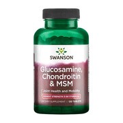 Swanson Glukozamina Chondroityna & MSM, tabletki, 120 szt.