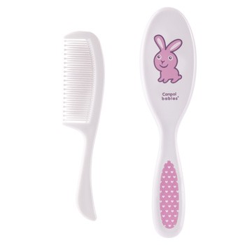 Zestaw Canpol, miękka szczotka i grzebień do włosów dla dzieci