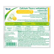 Calcium Teva z witaminą C, tabletki musujące, 14 szt.