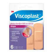 Viscoplast Komfort Mix na otarcia, plastry na stopę, 72 mm x 25 mm, 6 szt.