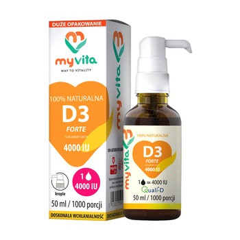 MyVita Witamina D3 Forte, krople, 50 ml