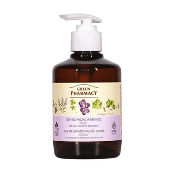 Green Pharmacy, żel do mycia twarzy dla skóry ze skłonnością do podrażnień, Szałwia, 270 ml