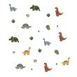 Sipo, Naklejki na ścianę dla dzieci, Mini Dinozaury, 1 szt.