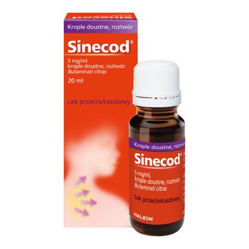 Sinecod, 5 mg/ml, krople doustne, 20 ml