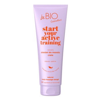 BeBio Start Your Active Training, oleożel do masażu ciała, 250 ml